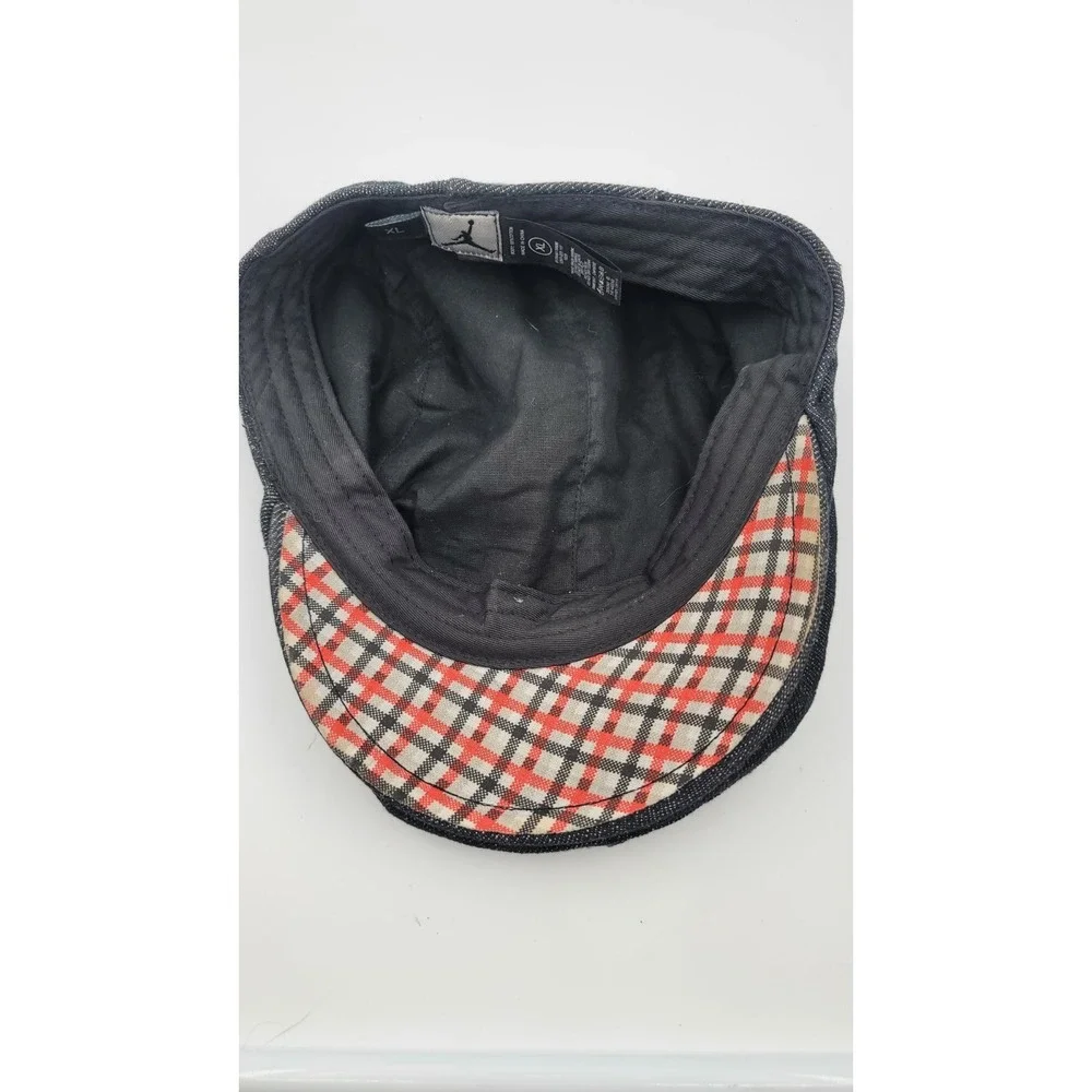 Jordan XL Hat Newsboy Gatsby Cap Dark Denim Jeans Bakerboy Country Flat Rare